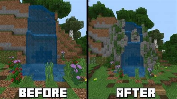 How to make a waterfall in minecraft