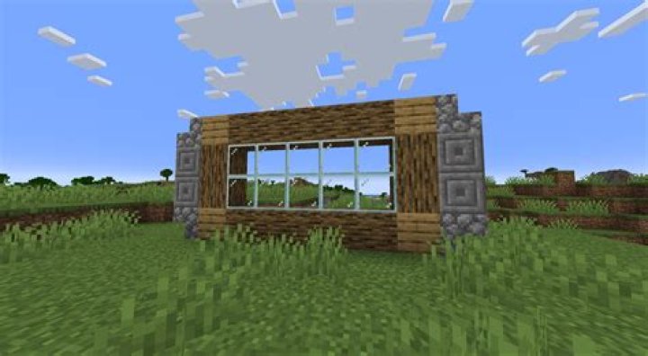 How to make a window in minecraft