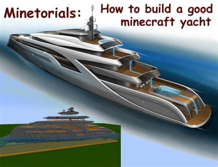 How to make a yacht in minecraft