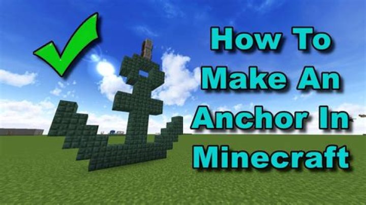 How to make an anchor in minecraft