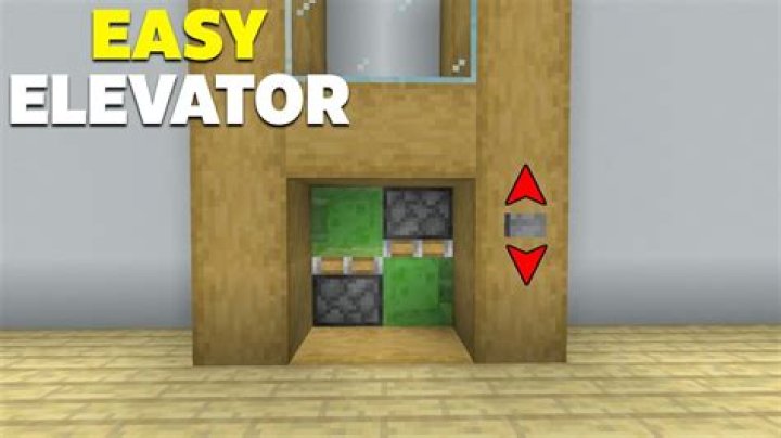 How to make an elevator in minecraft