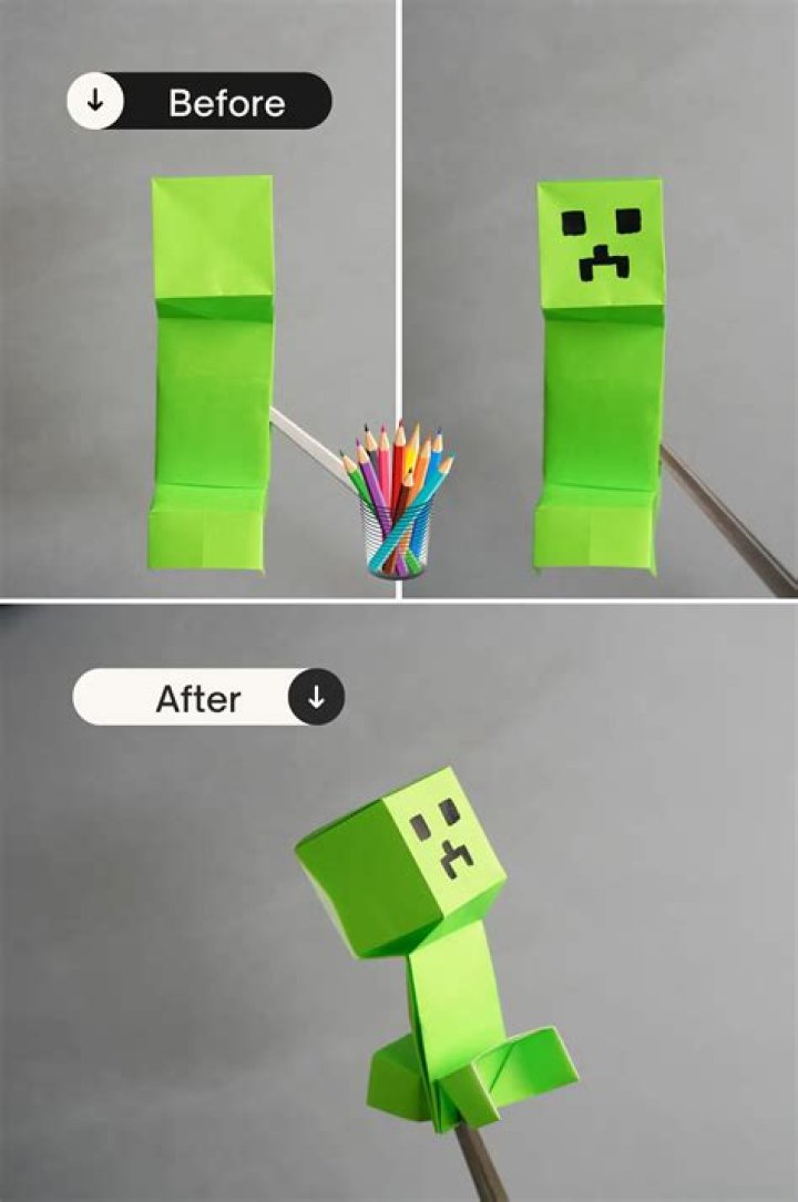 How to make an origami minecraft