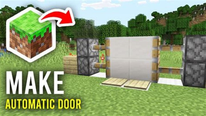 How to make automatic doors in minecraft