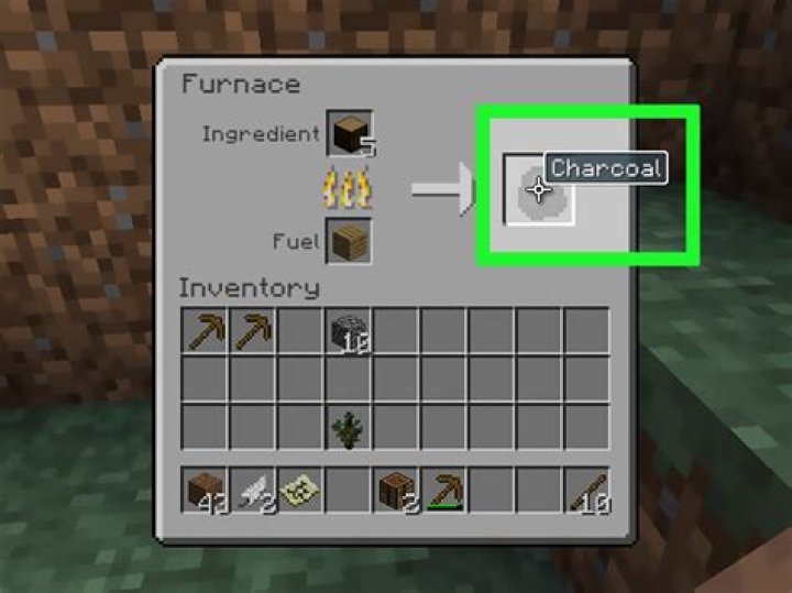 How to make charcol in minecraft
