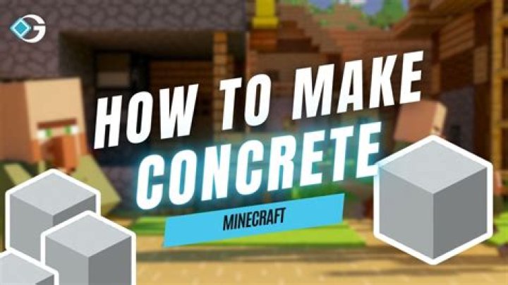 How to make concrete in minecraft survival