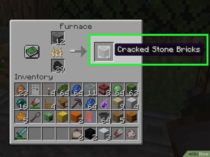 How to make cracked stone bricks minecraft