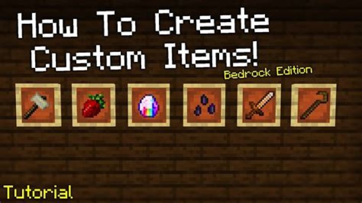 How to make custom items in minecraft