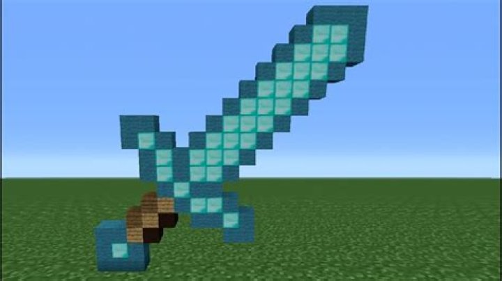 How to make diamond sword in minecraft