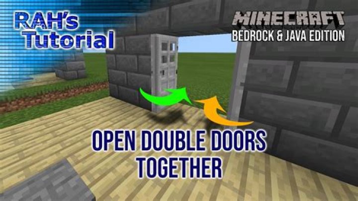 How to make double doors in minecraft