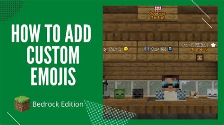 How to make emojis in minecraft