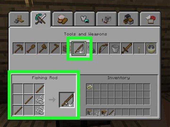 How to make fishing rod in minecraft