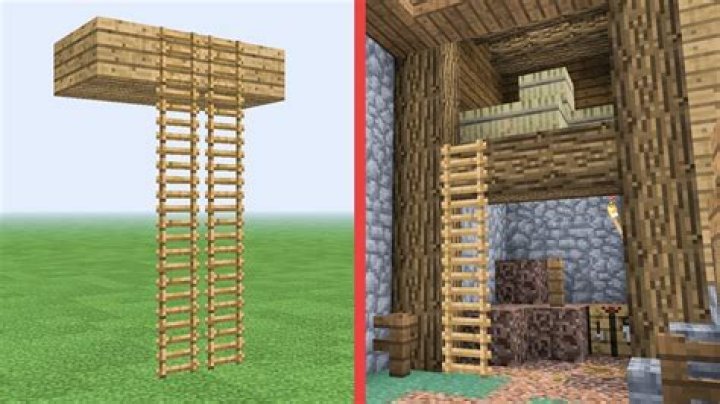How to make floating ladders in minecraft