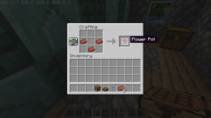 How to make flower pots in minecraft