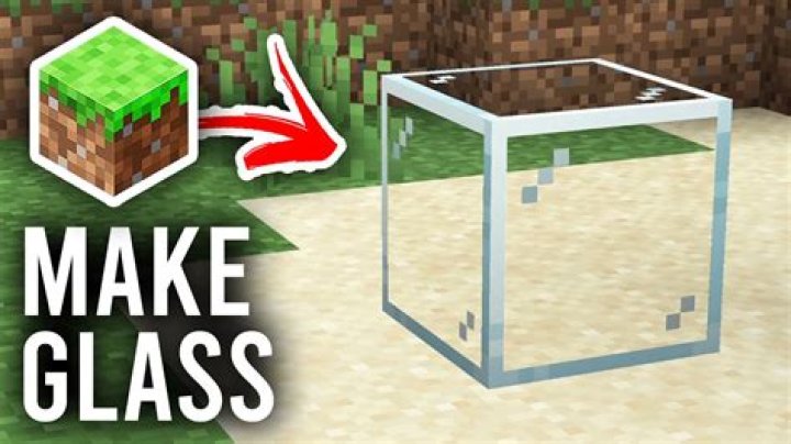 How to make glass block in minecraft