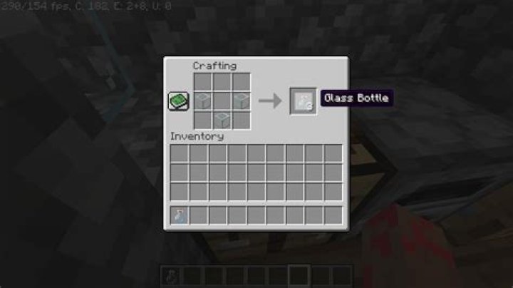 How to make glass bottles in minecraft
