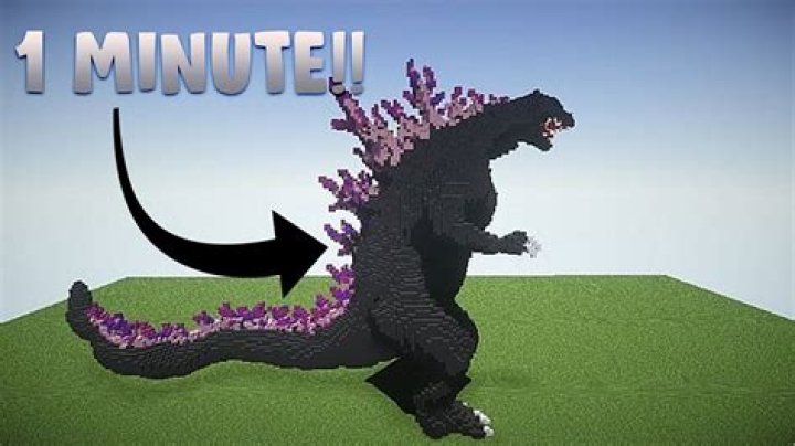 How to make godzilla in minecraft