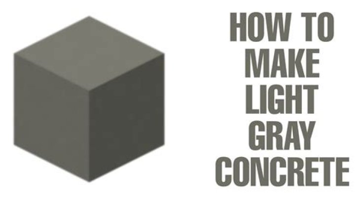How to make gray concrete in minecraft