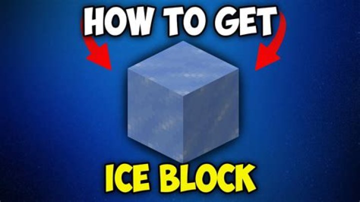 How to make ice blocks in minecraft