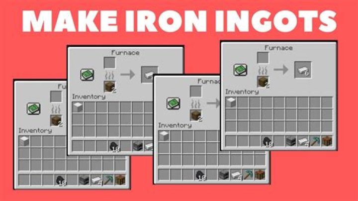 How to make iron ingots in minecraft