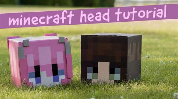 How to make minecraft head costume