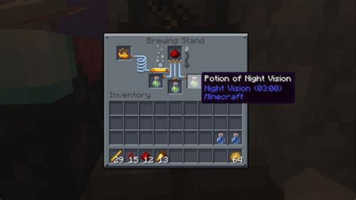 How to make night vision in minecraft