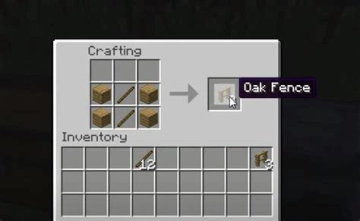 How to make oak fence in minecraft
