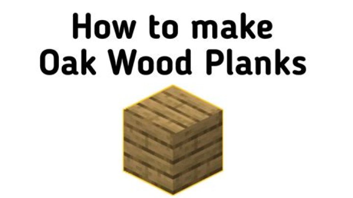 How to make oak wood in minecraft