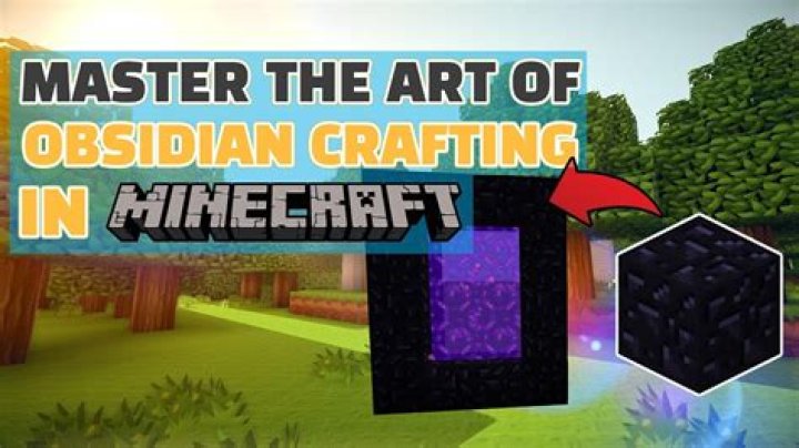 How to make obsidian in minecraft 1.18