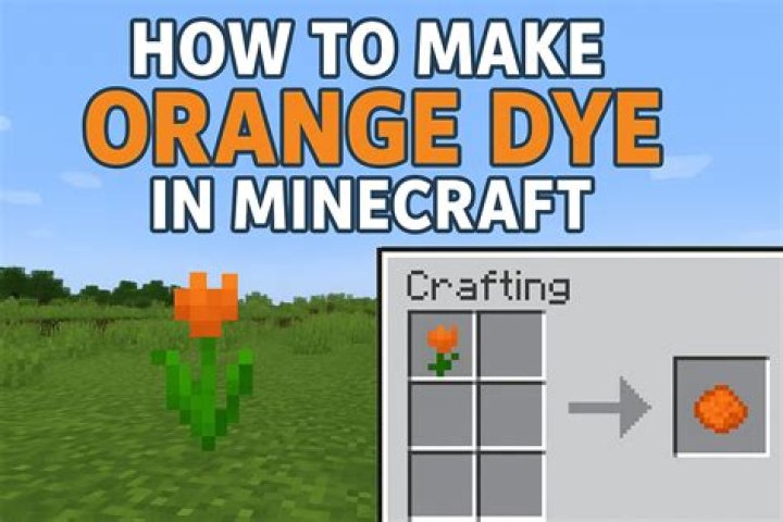 How to make orange dye in minecraft