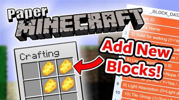 How to make paper in minecraft ps4