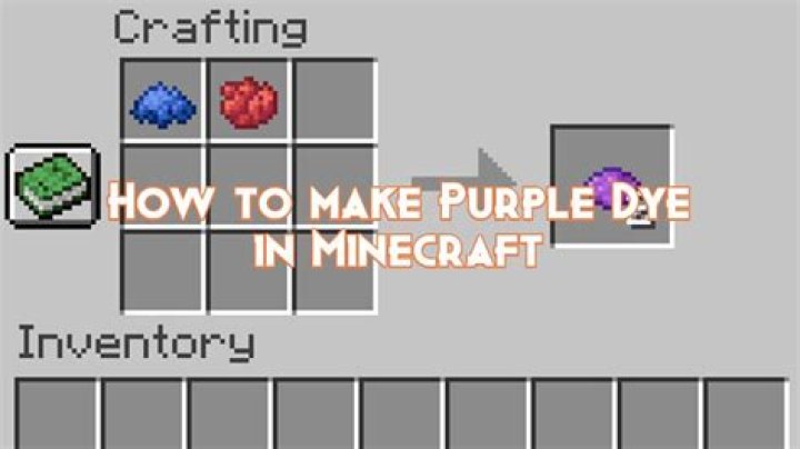 How to make purple dye in minecraft