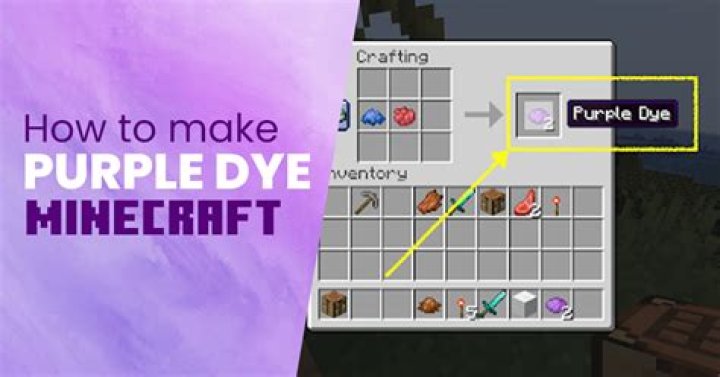 How to make purple wool in minecraft