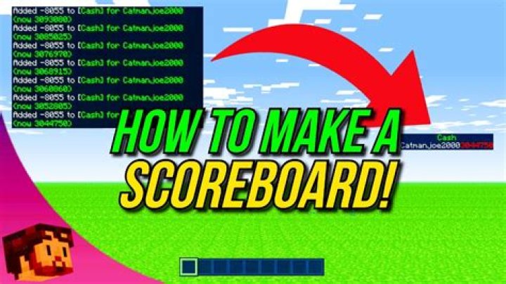 How to make scoreboard in minecraft