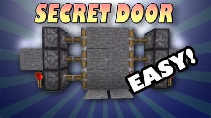 How to make secret door in minecraft