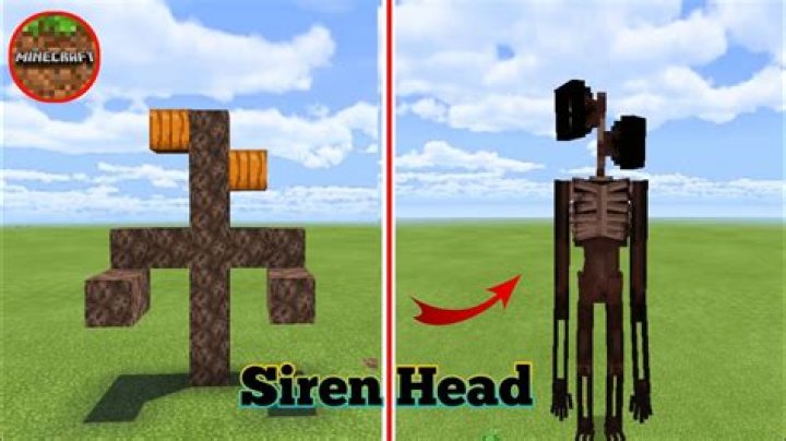 How to make siren head in minecraft