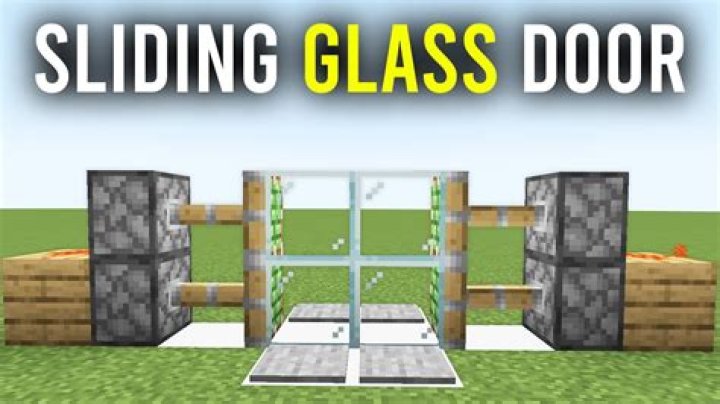 How to make sliding doors in minecraft