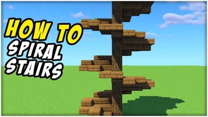 How to make spiral stairs in minecraft
