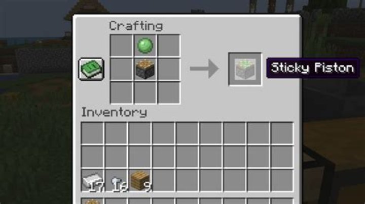 How to make sticky pistons in minecraft