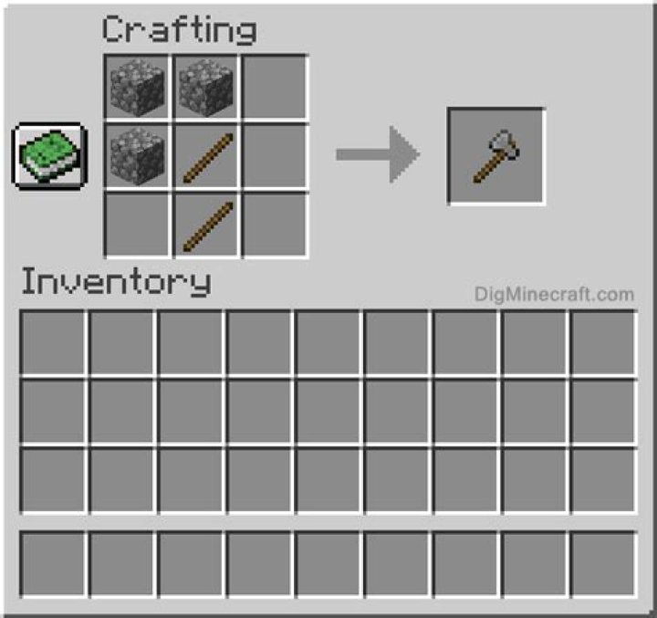 How to make stone axe in minecraft