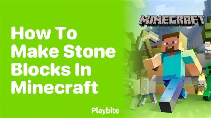 How to make stone blocks in minecraft