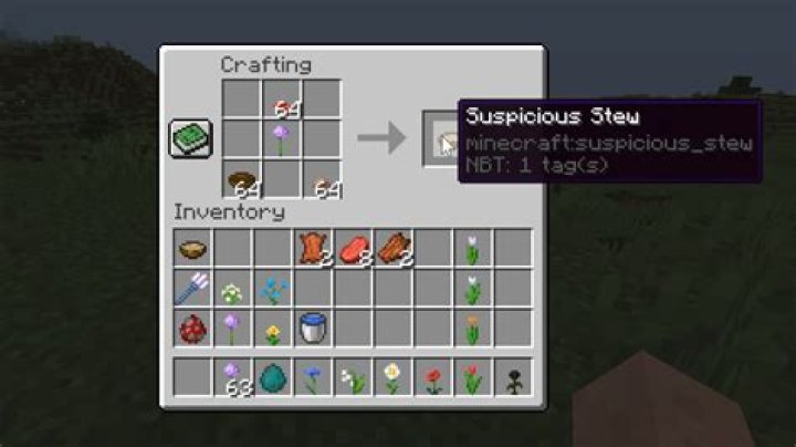 How to make suspicious stew in minecraft