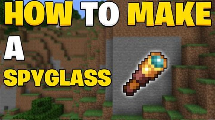 How to make the spyglass in minecraft