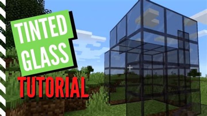 How to make tinted glass minecraft 1.17