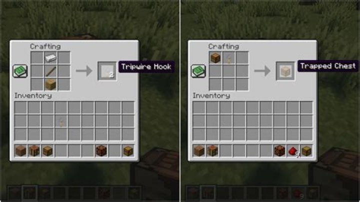 How to make trap chest in minecraft