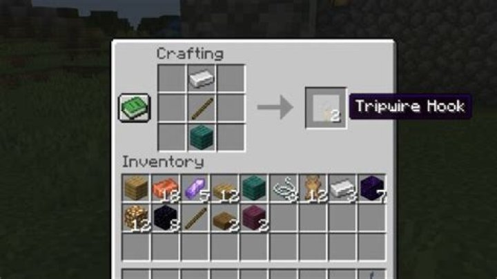 How to make tripwire hook in minecraft