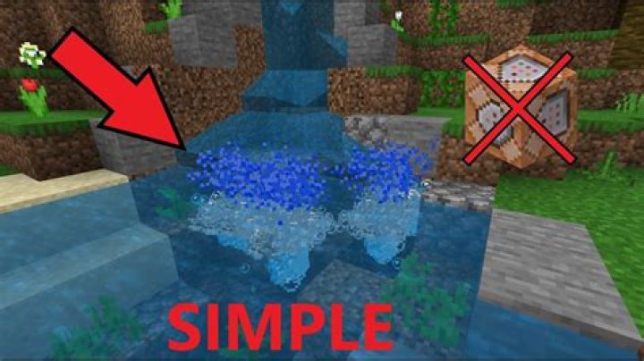 How to make water bubble in minecraft