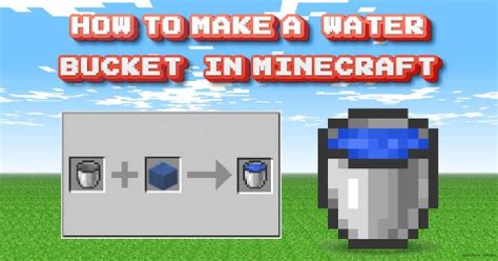 How to make water bucket in minecraft