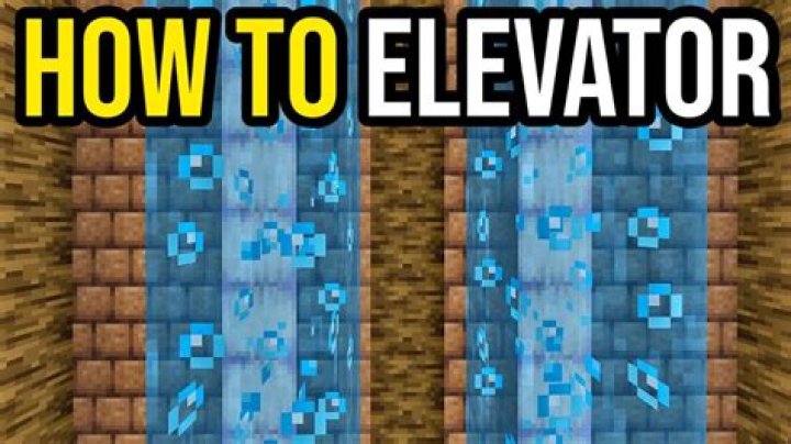 How to make water elevator in minecraft