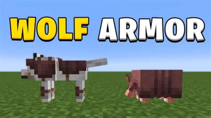 How to make wolf armor in minecraft