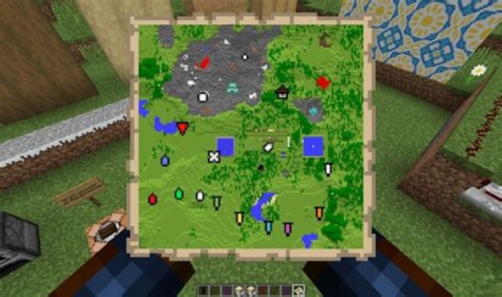 How to mark a map in minecraft